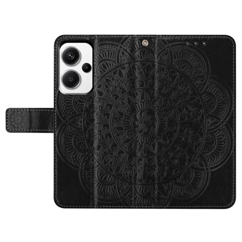 Lederhüllen Für Xiaomi Redmi Note 13 Pro Plus 5g Mandala-druck Mit Riemen