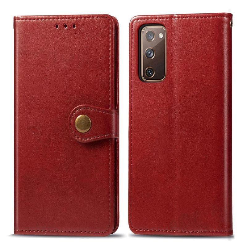 Flip Case Für Samsung Galaxy S20 FE Indila Kunstleder