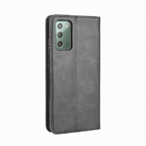 Flip Case Für Samsung Galaxy S20 FE Leder Im Cirénius-stil