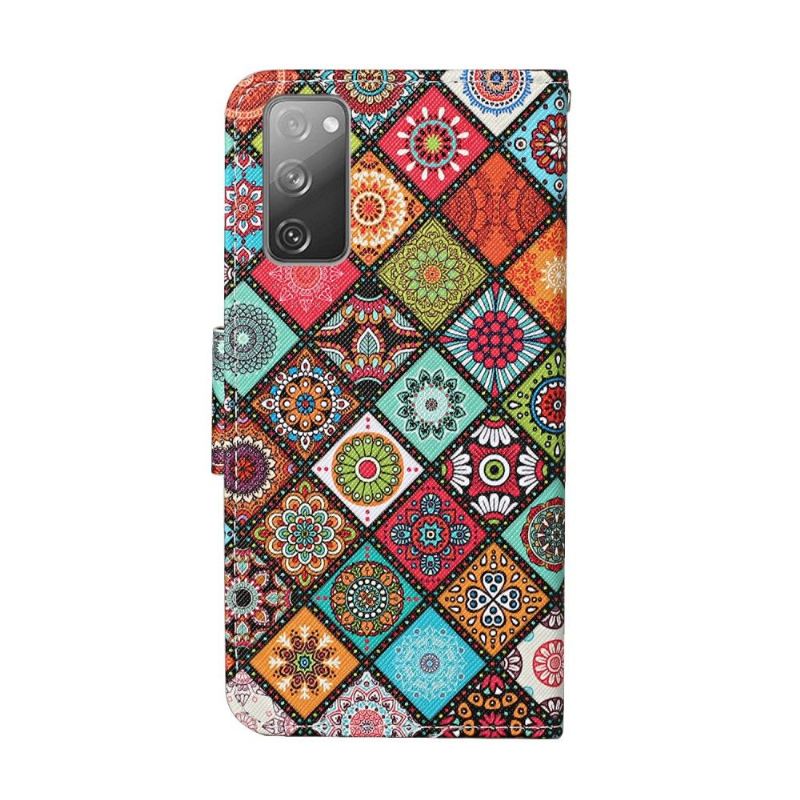 Flip Case Für Samsung Galaxy S20 FE Mandala-kaleidoskop