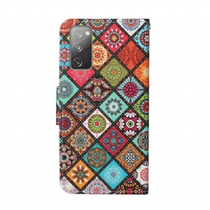 Flip Case Für Samsung Galaxy S20 FE Mandala-kaleidoskop