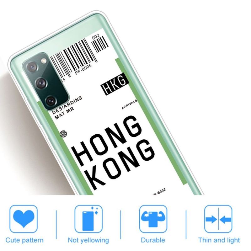 Hülle Für Samsung Galaxy S20 FE Anti-Sturz Bordkarte 07 Hongkong