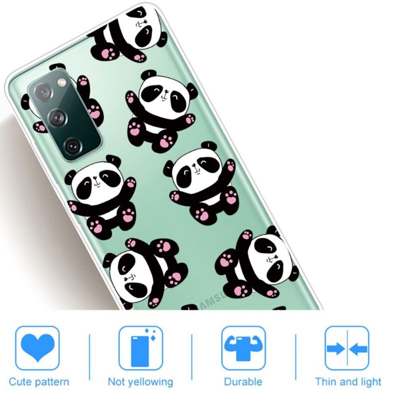 Hülle Für Samsung Galaxy S20 FE Glückliche Pandas