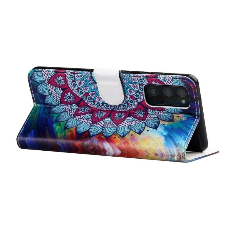 Lederhüllen Für Samsung Galaxy S20 FE Blumen-mandala