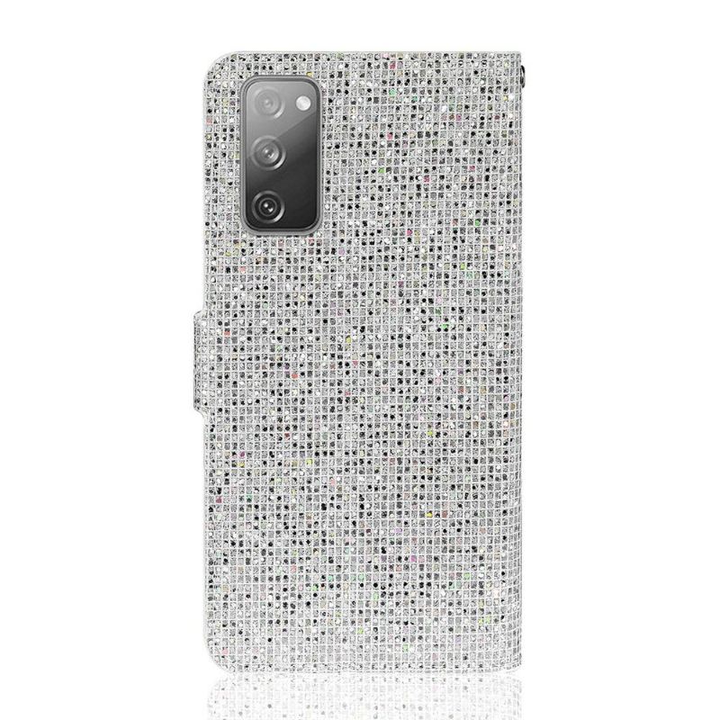 Lederhüllen Für Samsung Galaxy S20 FE Glitter-kartenhalter