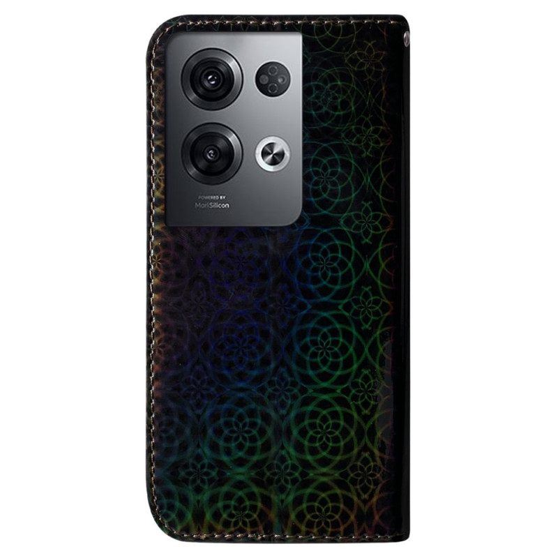 Flip Case Für Oppo Reno 8 Pro Disco-stil