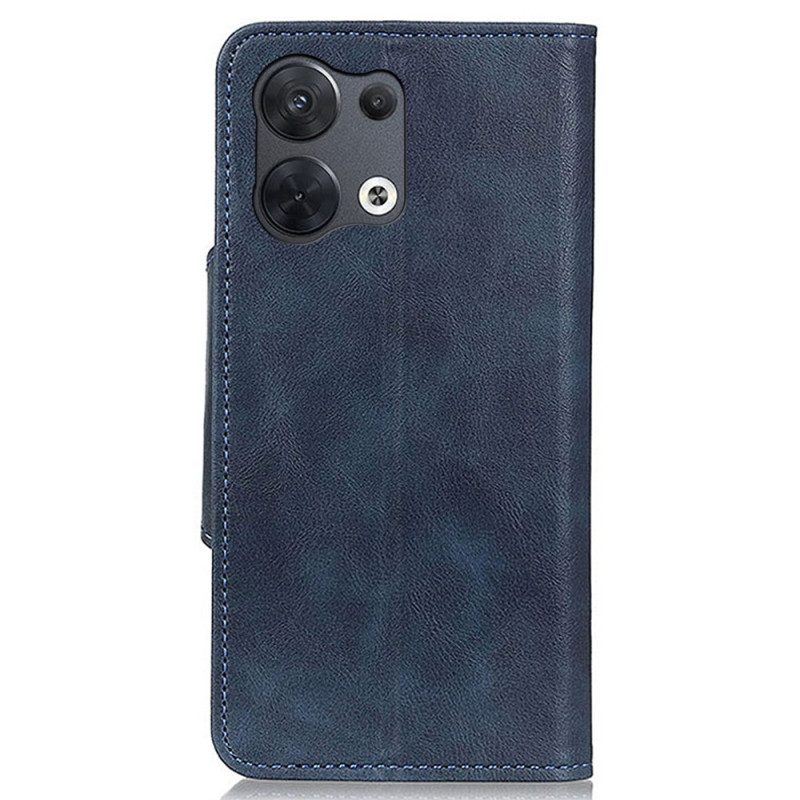 Flip Case Für Oppo Reno 8 Pro Magnetischer Knopf