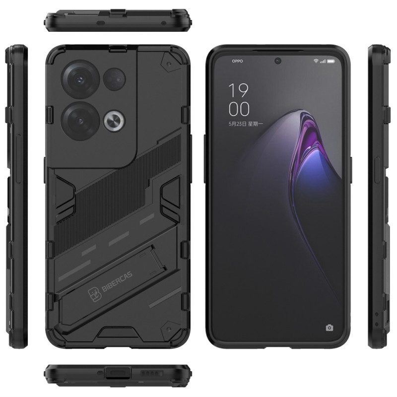 Handyhülle Für Oppo Reno 8 Pro Freihändiger. Abnehmbarer Ständer Mit Zwei Positionen