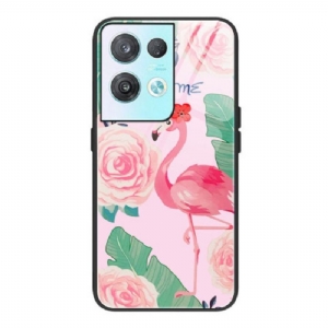 Hülle Für Oppo Reno 8 Pro Flamingo-hartglas