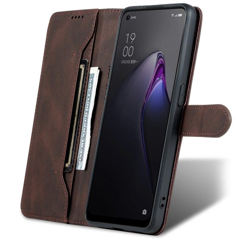 Lederhüllen Für Oppo Reno 8 Pro Azns Vintage-ledereffekt