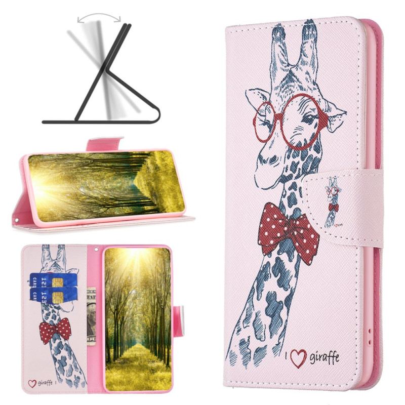 Lederhüllen Oppo A98 5g Handyhülle Intello-giraffe