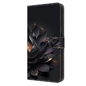 Lederhüllen Oppo A98 5g Handyhülle Lila Lotus