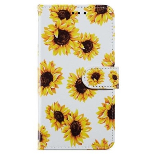 Lederhüllen Oppo A98 5g Handyhülle Riemen-sonnenblumen