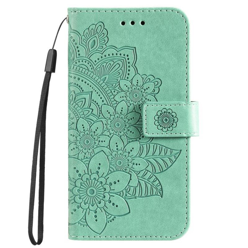 Lederhüllen Oppo A98 5g Mandala-druck Mit Riemen