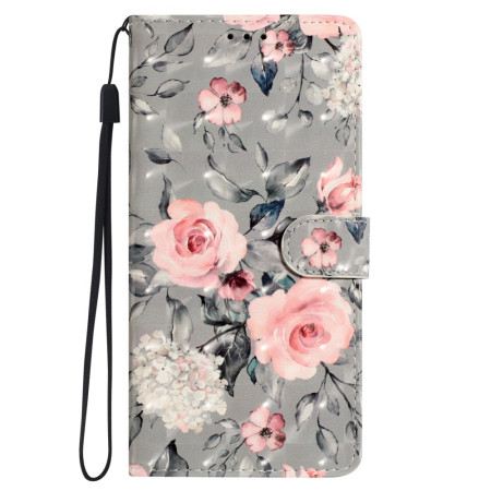 Lederhüllen Oppo A98 5g Rosa Blumen Mit Riemen