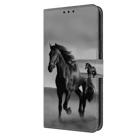 Lederhüllen Oppo A98 5g Schwarzes Pferd