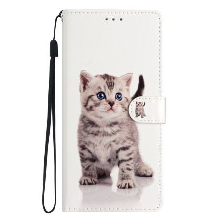 Lederhüllen Oppo A98 5g Süße Katze Mit Riemen