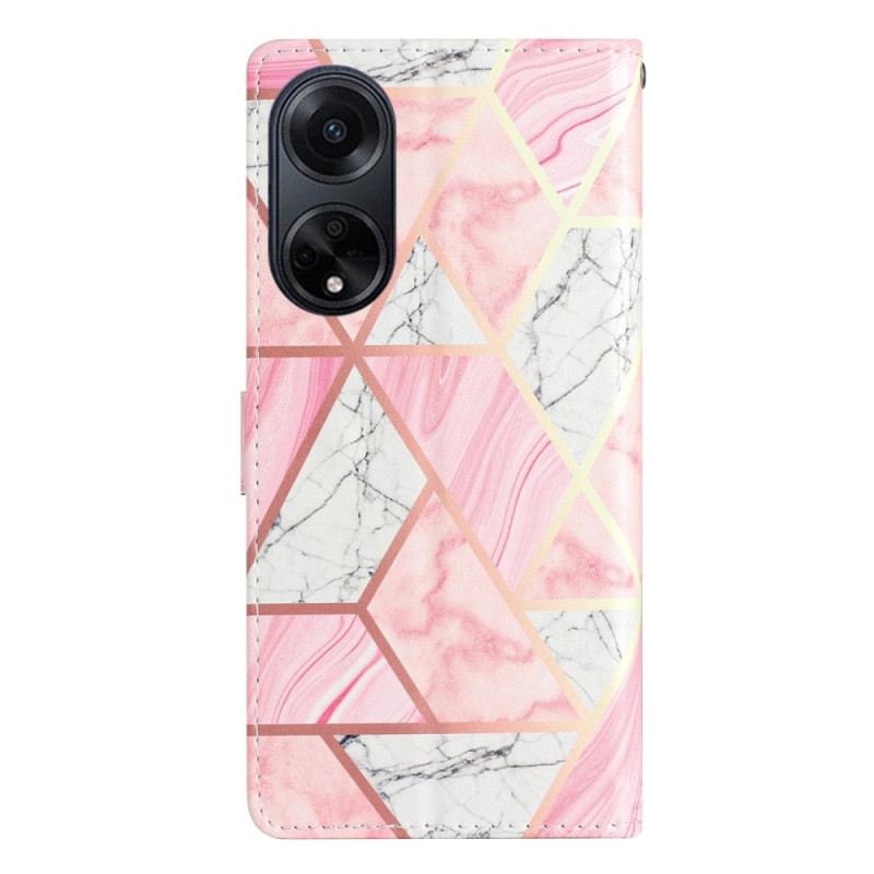 Oppo A98 5g Rosa Marmor Mit Riemen