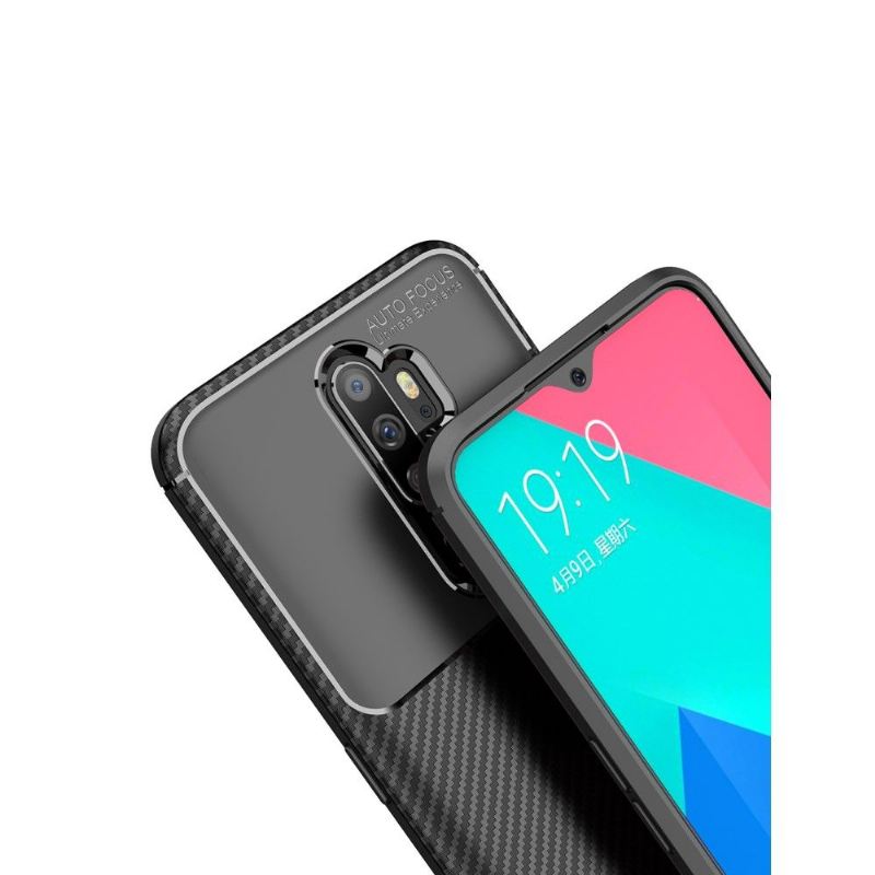 Hülle Für Oppo A9 2020 Gel-kohlefaser-stil