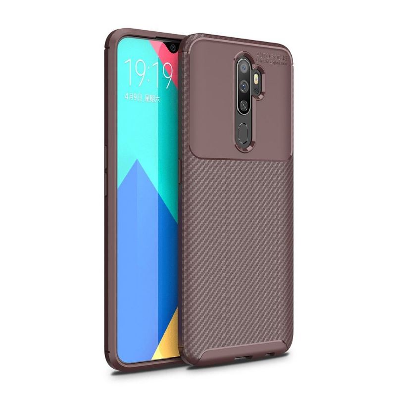 Hülle Für Oppo A9 2020 Gel-kohlefaser-stil