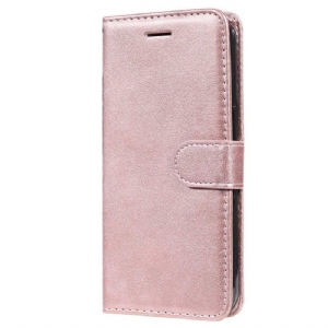 Flip Case Für Vivo Y16 Mit Kordel Riemchenleder-stil