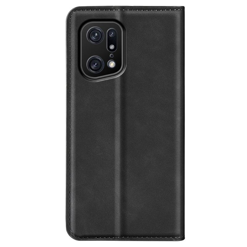 Case Für Oppo Find X5 Pro Standfunktion Aus Kunstleder