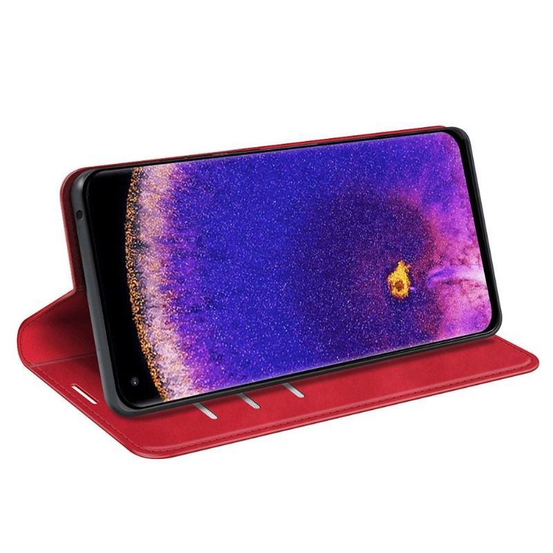 Case Für Oppo Find X5 Pro Standfunktion Aus Kunstleder