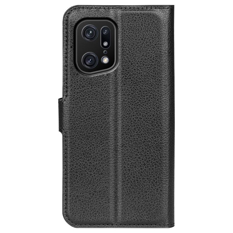 Flip Case Für Oppo Find X5 Pro Brieftasche Leder-stil