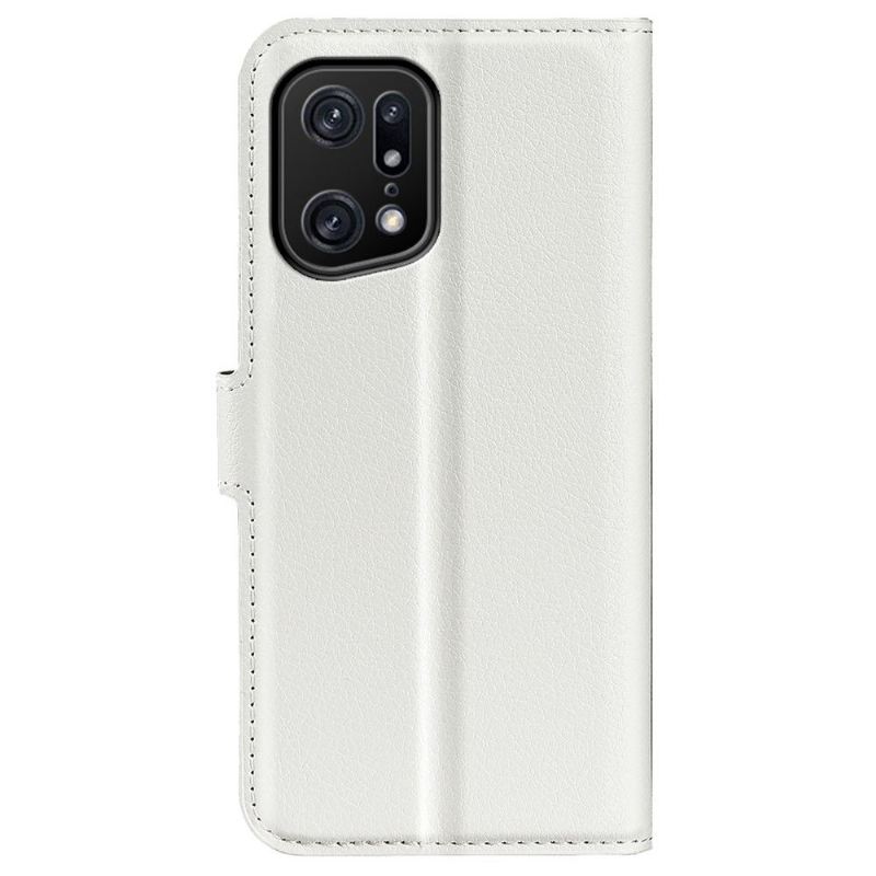 Flip Case Für Oppo Find X5 Pro Brieftasche Leder-stil