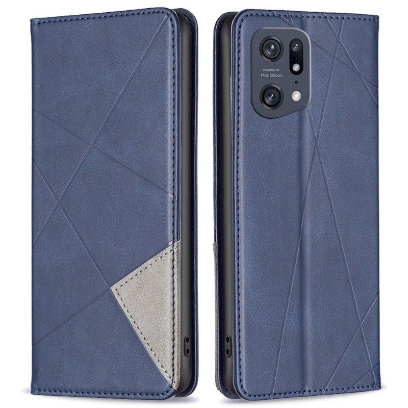 Flip Case Für Oppo Find X5 Pro Kartenetui Aus Leder Im Célinia-stil