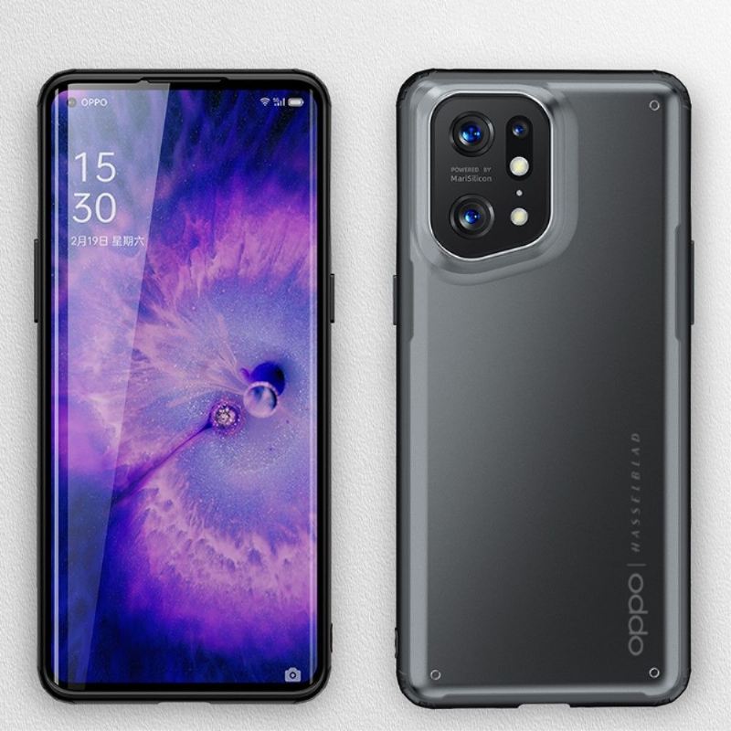 Handyhülle Für Oppo Find X5 Pro Rüstungsserie Halbklar