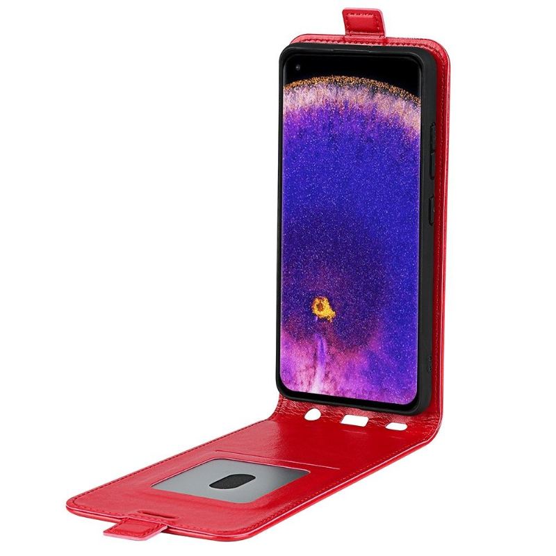 Lederhüllen Für Oppo Find X5 Pro Flip Case Kunstleder Vertikal