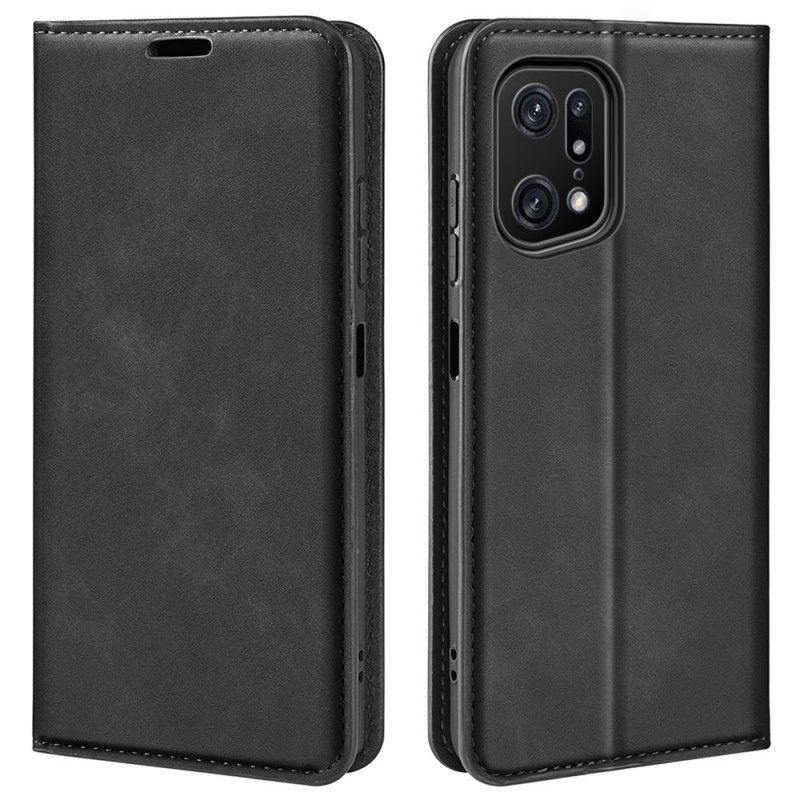 Schutzhülle Für Oppo Find X5 Pro Flip Case Hautberührung