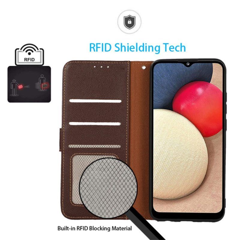 Flip Case Für iPhone 15 Rfid Khazneh