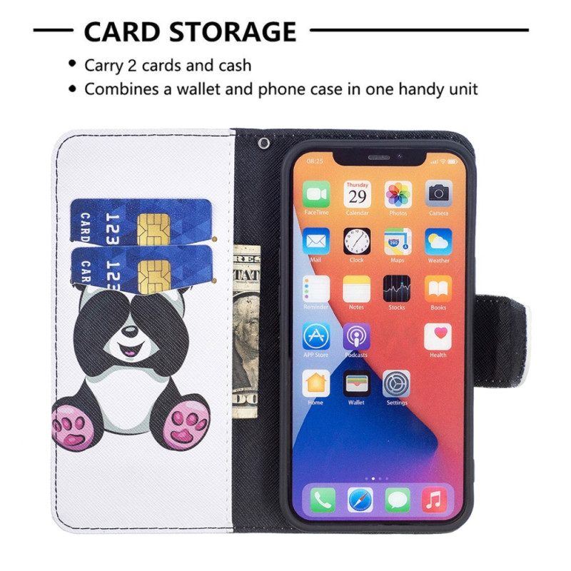 Lederhüllen Für iPhone 15 Panda