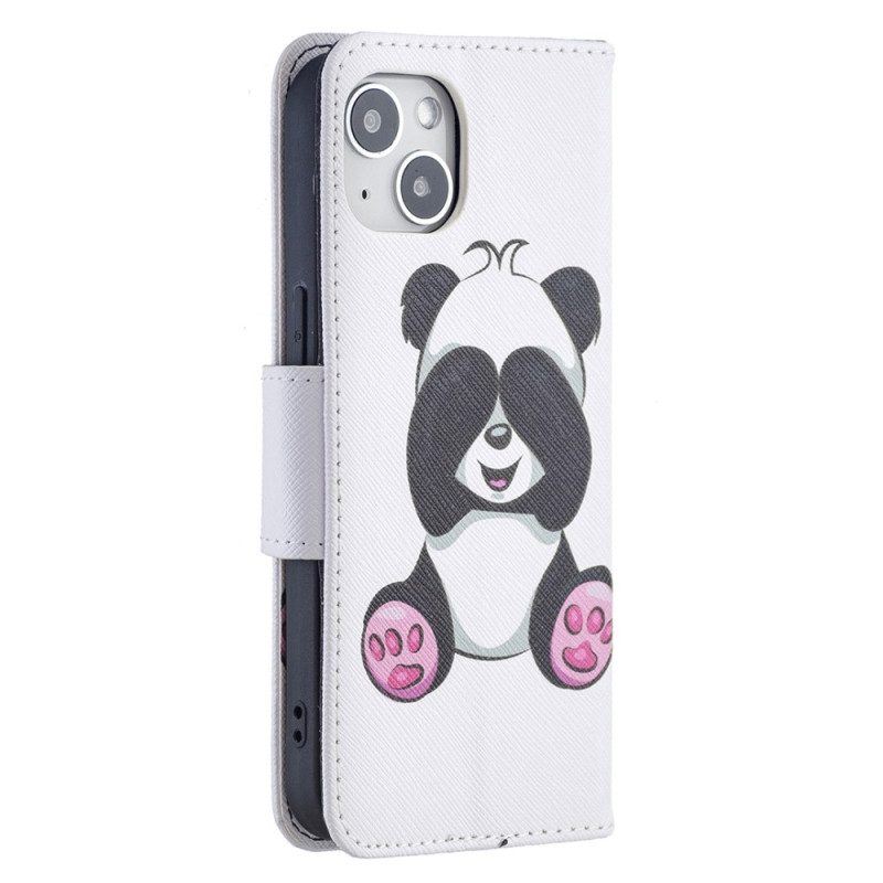 Lederhüllen Für iPhone 15 Panda