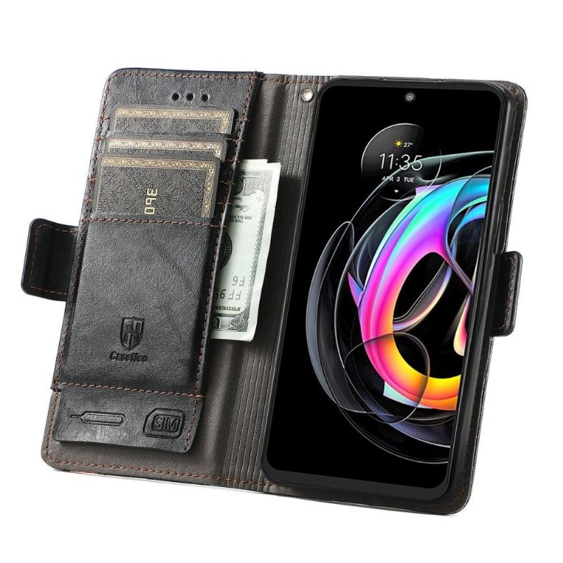 Flip Case Für Motorola Edge 20 Lite Flip Case Geschäft Umdrehen