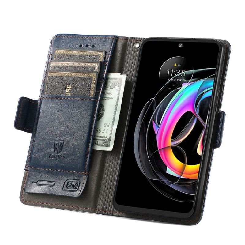 Flip Case Für Motorola Edge 20 Lite Flip Case Geschäft Umdrehen