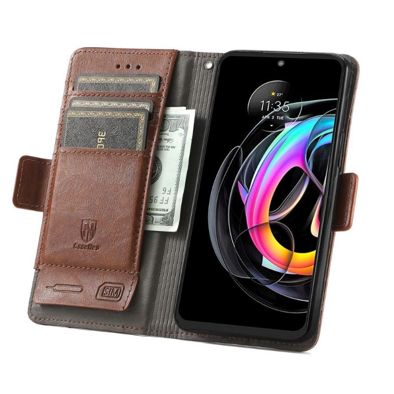 Flip Case Für Motorola Edge 20 Lite Flip Case Geschäft Umdrehen