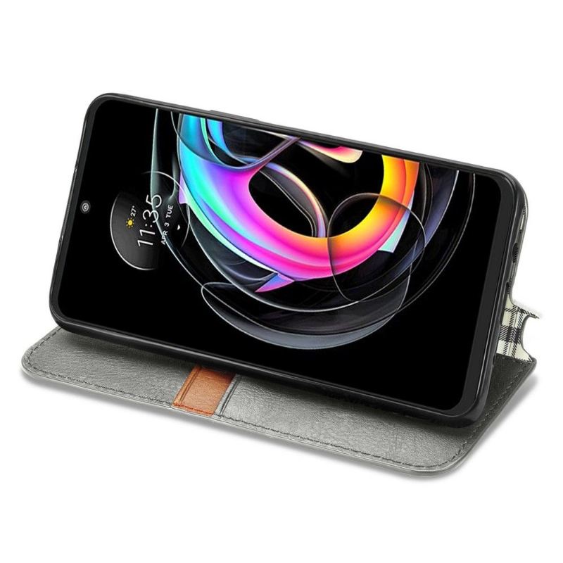 Flip Case Für Motorola Edge 20 Lite Kartenhalter Im Kub-design