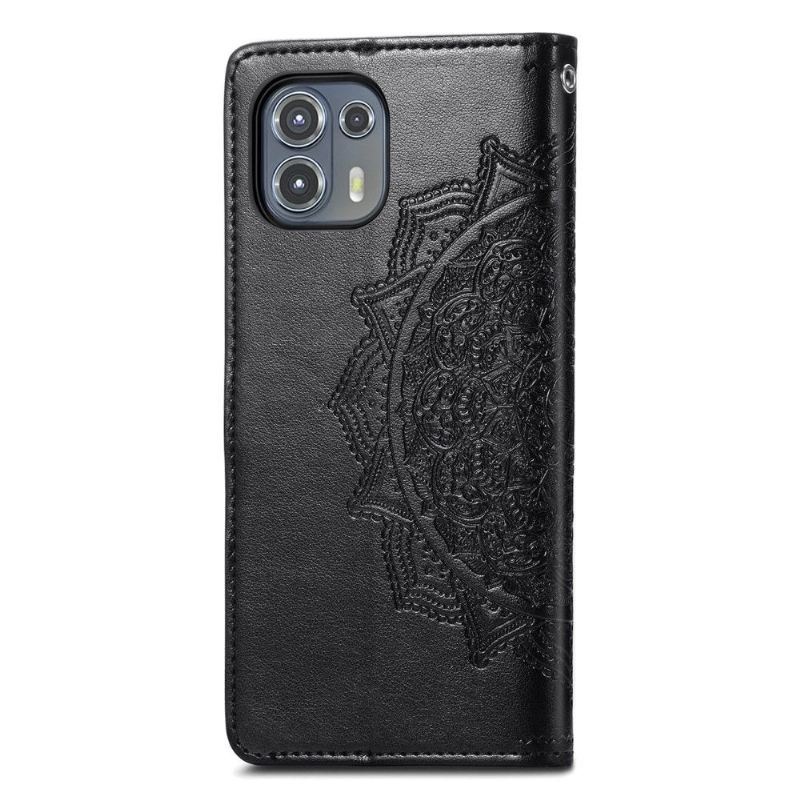 Lederhüllen Für Motorola Edge 20 Lite Mandala-relief Aus Kunstleder