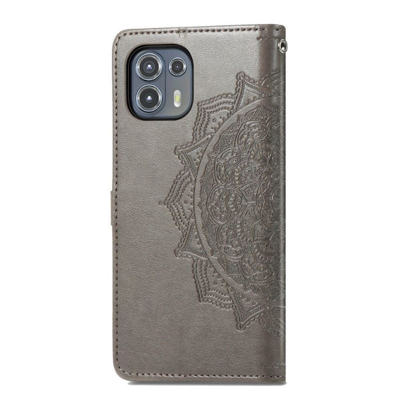 Lederhüllen Für Motorola Edge 20 Lite Mandala-relief Aus Kunstleder