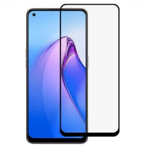 Displayschutzfolie Aus Gehärtetem Glas Für Oppo Reno 8. Schwarze Kanten