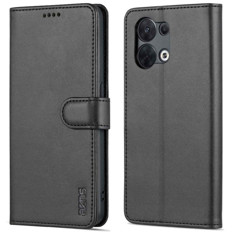 Flip Case Für Oppo Reno 8 Azns Leder-styling