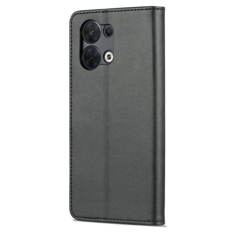 Flip Case Für Oppo Reno 8 Azns Leder-styling