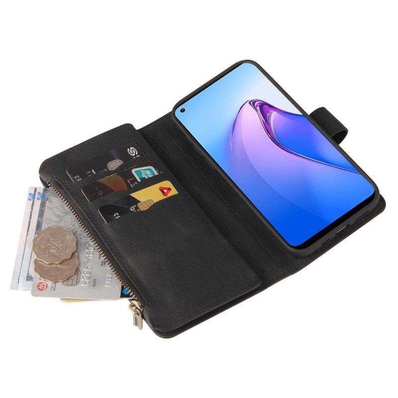 Flip Case Für Oppo Reno 8 Multifunktionaler Kartenhalter