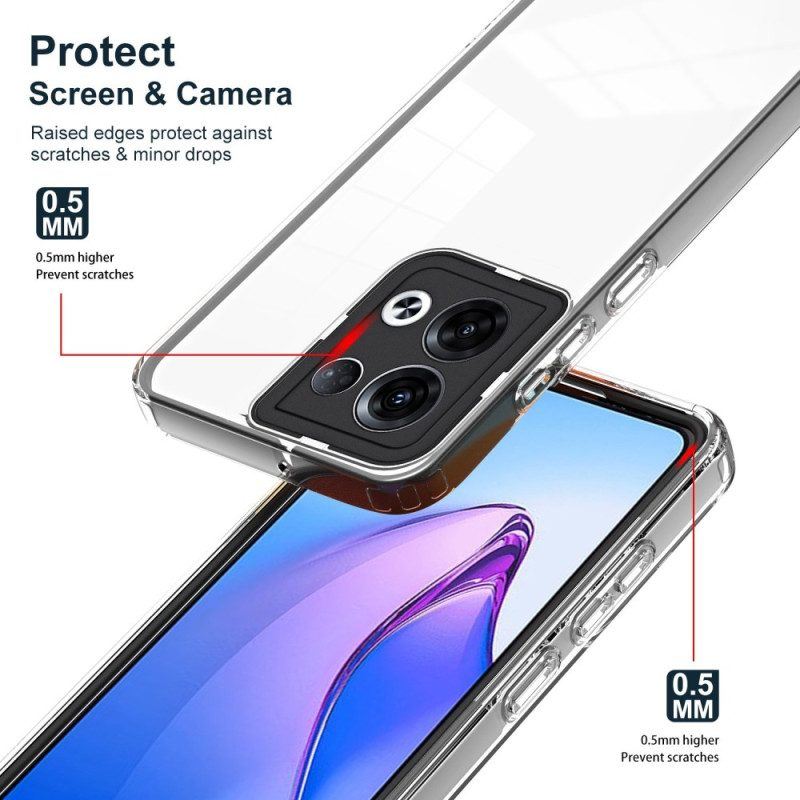 Handyhülle Für Oppo Reno 8 Transparenter Hybrid