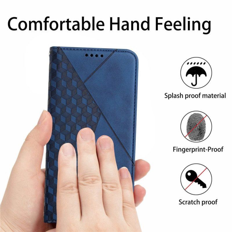 Schutzhülle Für Oppo Reno 8 Flip Case Kubischer Stil