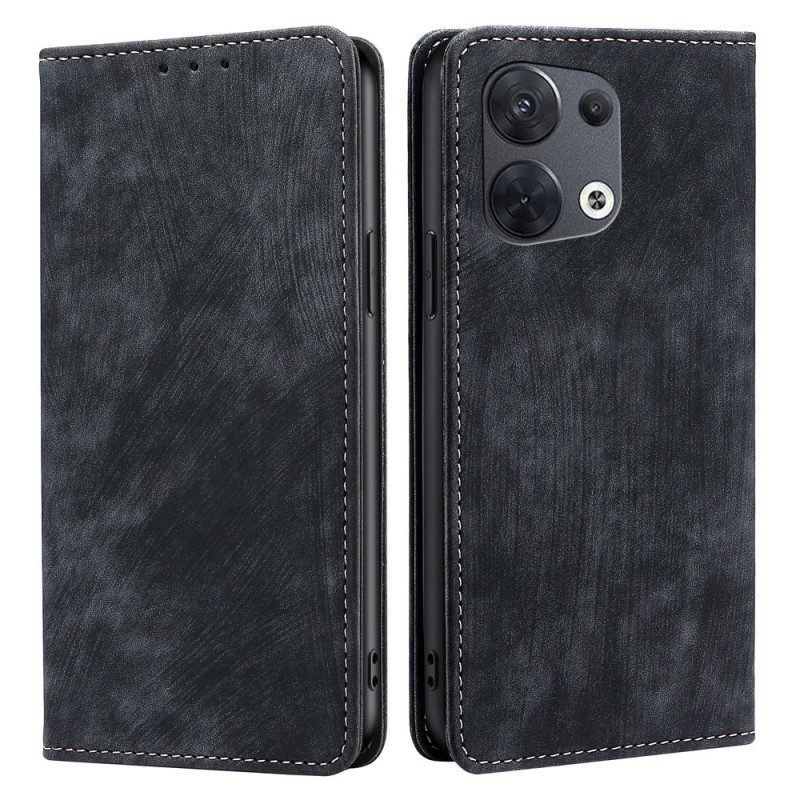 Schutzhülle Für Oppo Reno 8 Flip Case Stilisiertes Kunstleder