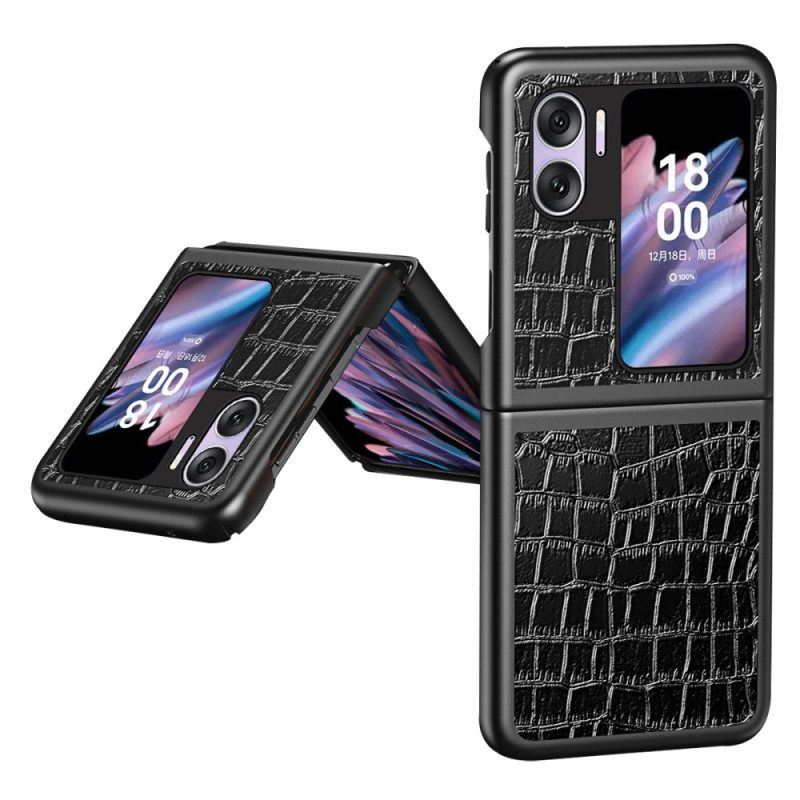 Handyhülle Für Oppo Find N2 Flip Flip Case Krokodil-textur